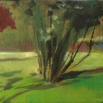 L'écluse du port de Juigné (huile, 60x20)