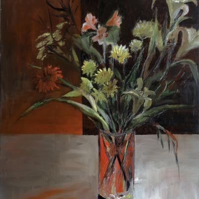 Le bouquet (huile,54x65)
