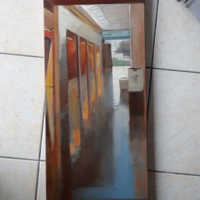 peinture réalisée sur place pendant l'expo...